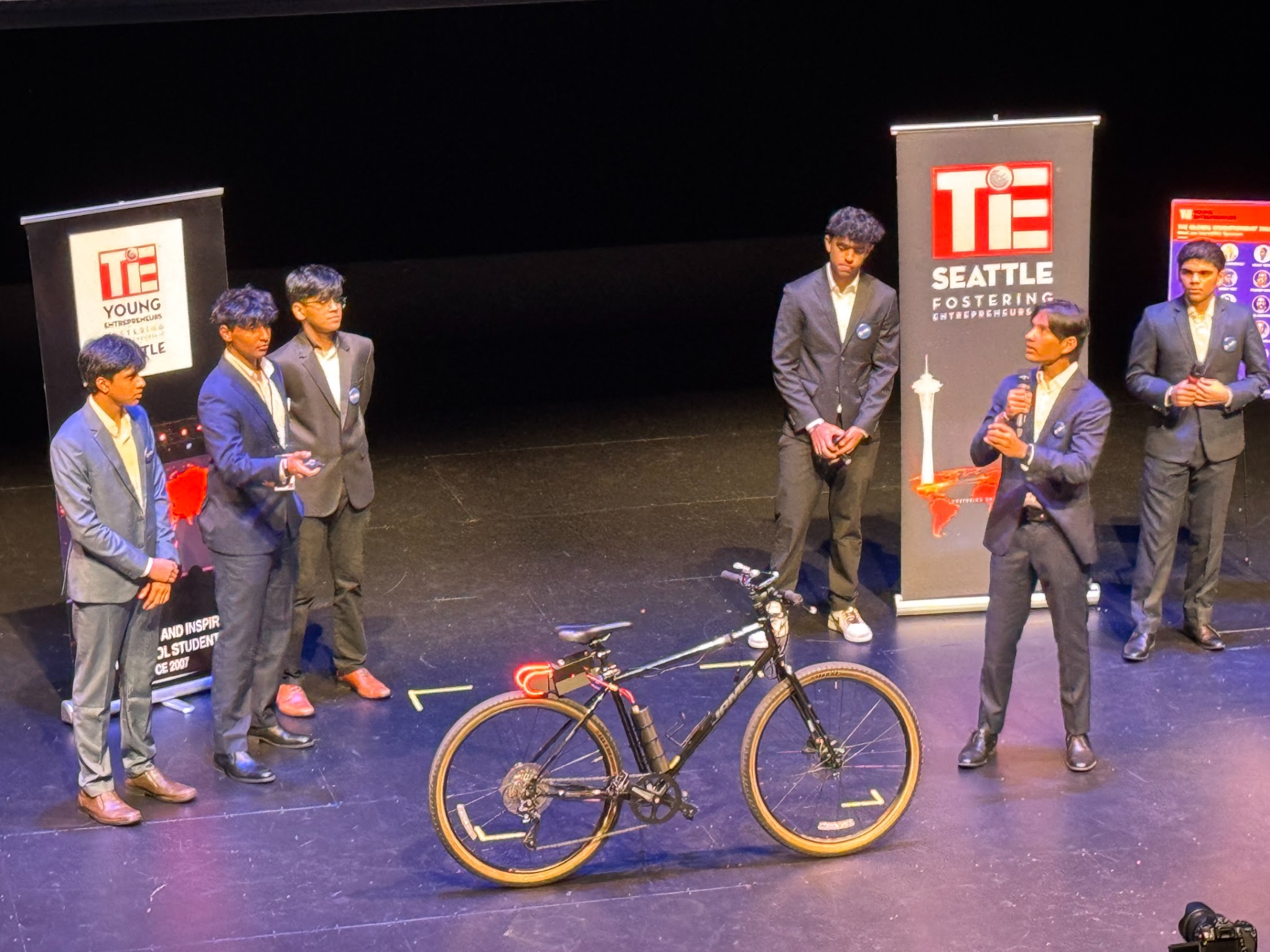 ROVA presentation with bicycle