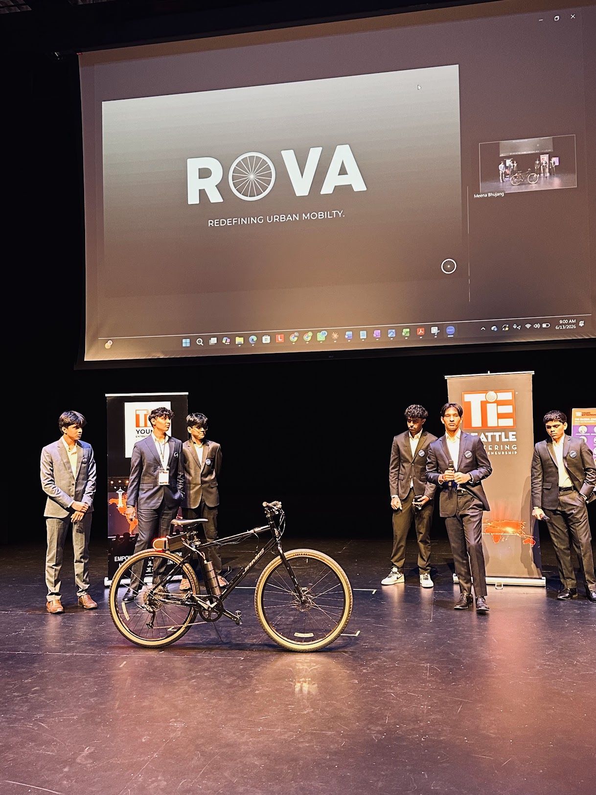 ROVA team on stage